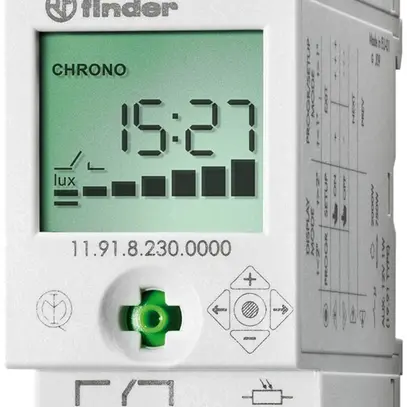 Dämmerungsschalter/Zeitschaltuhr Finder 11.91, 2…150lx, 1W 16A 230VAC 