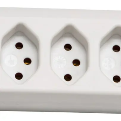 Presa multipla cleverLINE interruttore 5×T13 5m H05VV-F 3×1mm² bi 