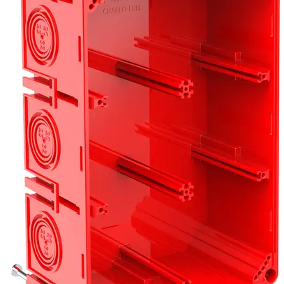 Scatola per cassaforma CRALLO-LEU 198×138×73mm 3×2 senza alogeni rosso 