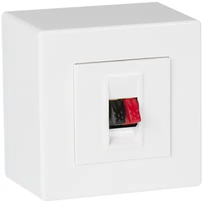 Presa altoparlante AP ATO bianco semplice 1 modulo 