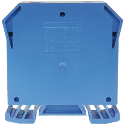 Morsetto di passaggio componibile WZ 35…70mm² 192A 1000V vite 2×1 DIN 35mm bl 