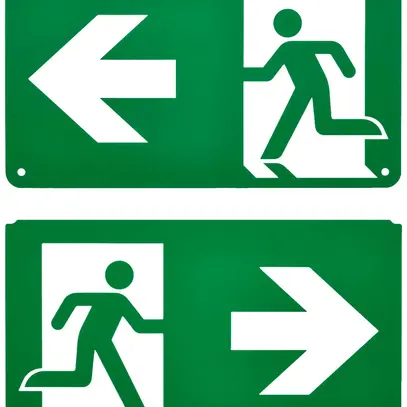 Jeu d.pictogrammes Philips EM159Z sortie gauche e.droite à double face 270×163mm 