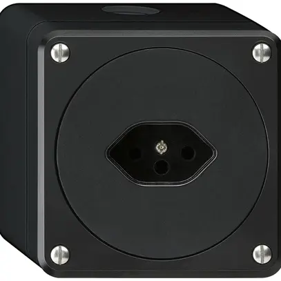 Prise AP robusto type 13 noir sans clapet 
