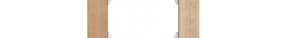Cadre de recouvrement EDIZIOdue prestige 3×1 laiton champagne 