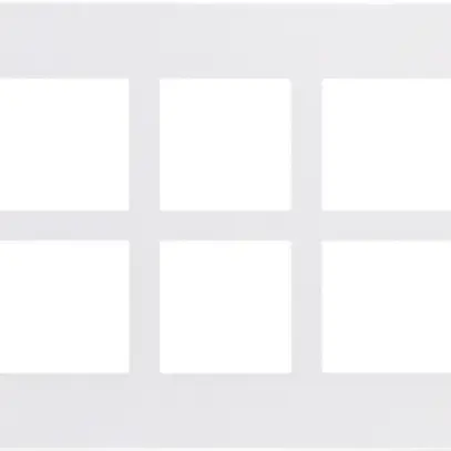 En-tête ENC Legrand Arteor 2×3, horizontal, blanc 