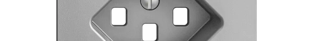 Placca frontale EDIZIOdue 23 silver 