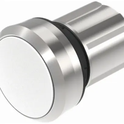Pulsante INS EAO45, I, bianco, anello argento, a filo 