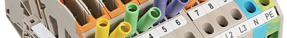 Blocco morsetti di prova sezionabili WM LST CTVT 3PHASEPEWTTB 6mm² vite TS32/35 