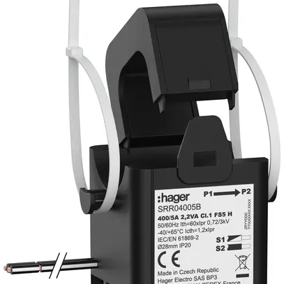 Convertisseur de courant Hager SRR04005B SC1 400A/5A classe 1 