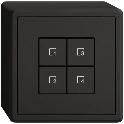 Poussoir scènes AP EDIZIO.liv Wiser SNAPFIX® 4 scènes 4 touches no 