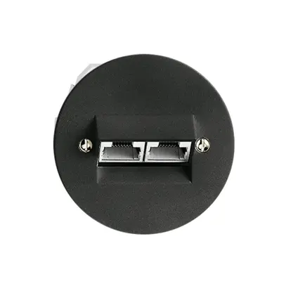 Presa INC 2×RJ45/s 8P sep. nero ITplus P 58mm 