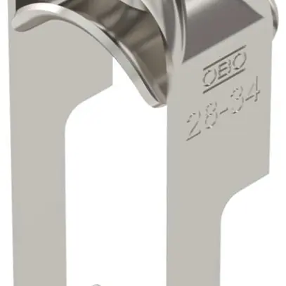 Brida rapida BET 2056 piede a W metallo 28…34mm 1×cavo A2 1.4301 