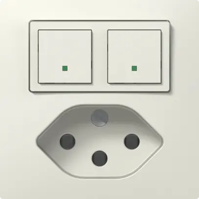 Combinazione ABB Sidus E sensor/attuatore free@home bianco 