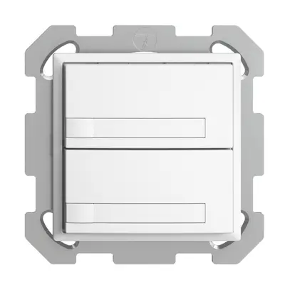 Poussoir KNX RGB ENC EDUE, 250mW, s.LED, a.papier, 2×poussoir, 1×touche, bc 