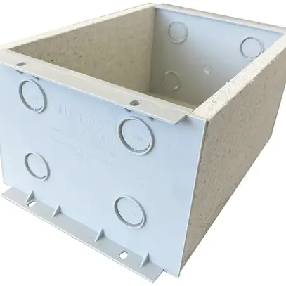 Boîtier ENC Fire-Stop-Box, plaque d.plâtre fibrée, 200×150×110 mm, TFC 850°C, gr 
