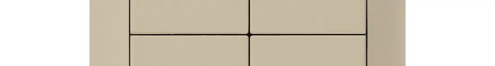 Kit frontale kallysto 60×60 mm beige p.interruttore/pulsante tapparelle 4 tasti 