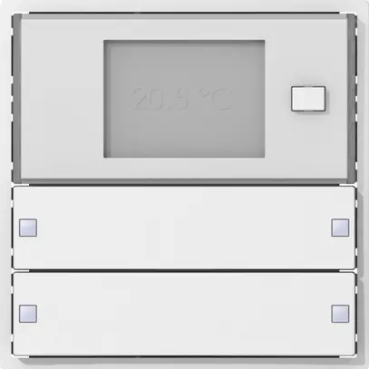 Termostato ambiente SIDUS KNX RTR Design tipo E, 2/4, bianco 
