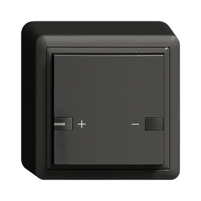 Tasto AP ZEP variatore univ. 1c/1t con LED EDIZIOdue nero 