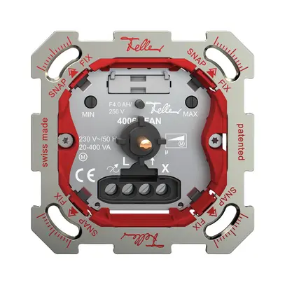 Régulateur de vitesse ENC Feller SNAPFIX® monophasé 20…400VA 