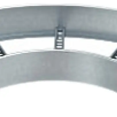 Gomito 90° orizzontale BET 110×400mm p.passerella cavi zincato i.continuo 