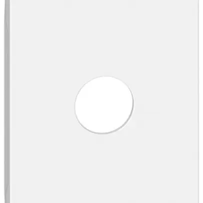 Cache Living Now pour TV 1 trou 2 modules blanc 