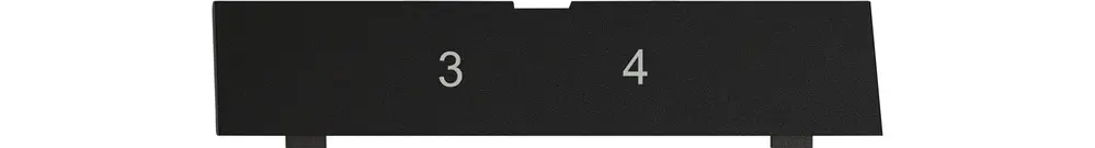 Plaquette indicatrice EDIZIO.liv SNAPFIX® pour sortie oblique no.3-4 no 