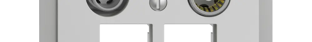 Presa multimedia INC EDIZIOdue FM.TE EASYNET 11dB, p.2×RJ45 S-One, grigio chiaro 