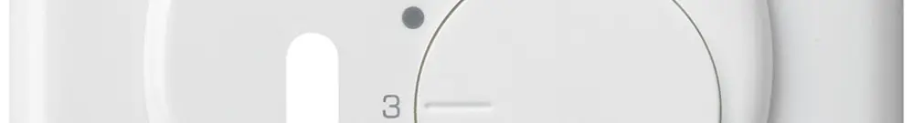 Kit frontale INC BASICO bianco per termostato ambiente con interruttore 