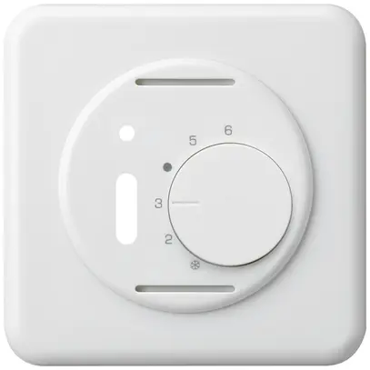 Kit frontale INC BASICO bianco per termostato ambiente con interruttore 