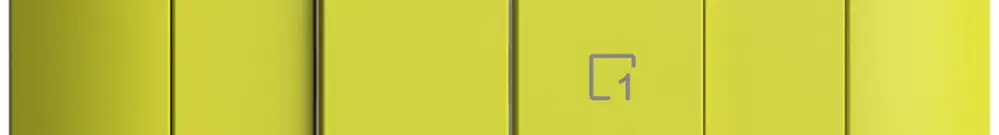 Station secondaire ENC 1K/2T pour interrupteur scène Edue Wiser lemon 