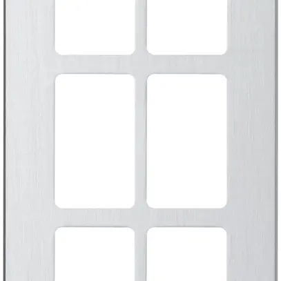 Placca di montaggio Hager FLF 3/5 3×2 alluminio anodizzato 