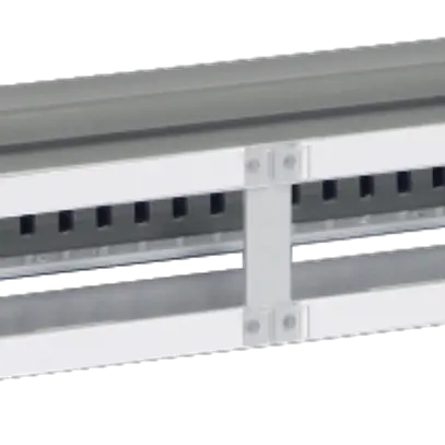 Pannello di distribuzione 19" 1UA per 5 moduli 10×RJ45, vuoto, con canale gr R&M 