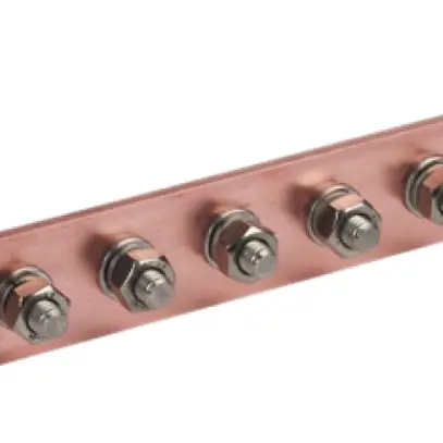 Barra di compensazione di potenziale  Elvatec/DEHN Cu 8×M10×25mm 