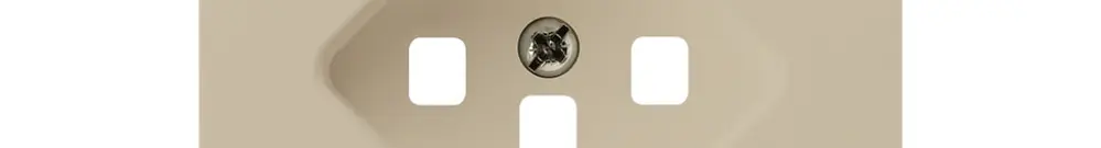Placca frontale kallysto T23 beige 60×60mm per presa con morsetti innesto 