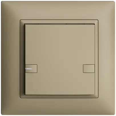 Poussoir ENC KNX 1× EDIZIOdue colore sand RGB avec LED 