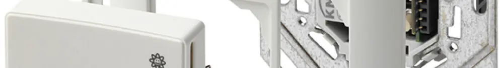 Sonde d'ambiance ENC KNX F/°C avec LED 