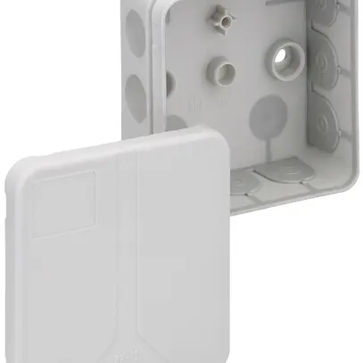 Boîte de dérivation AP 2K-12 85×85×37mm, gris 