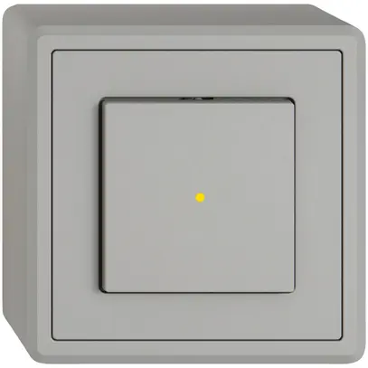 Contact à poussoir AP EDIZIO.liv SNAPFIX® ARL/1P éclairage frontal jaune grc 