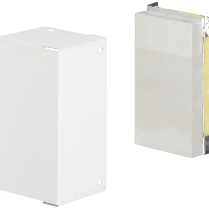 Piastra terminale tehalit FWK 3E E30 50×110mm, bianco traffico 