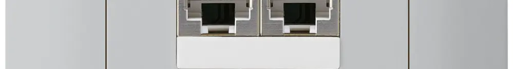 Scatola INS kallysto 2×RJ45s separato CUC grigio chiaro 