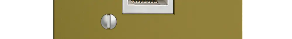 Boîte 1×RJ45/s 8P EDIZIOdue olive R&M swissline 