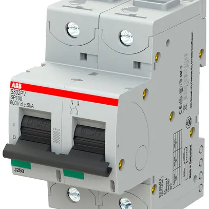 Disgiuntore ABB S802PV-SP100 2P 800VDC 100A 5kA 3UM 