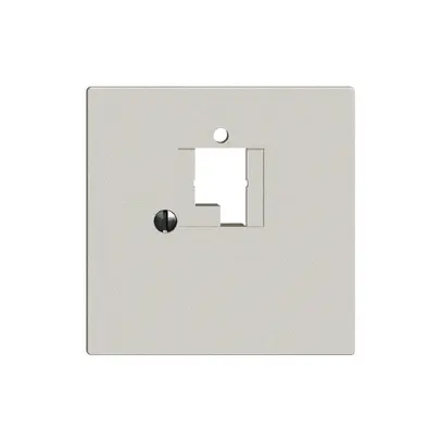 Plaque frontale EDIZIOdue 1×TT gris clair 