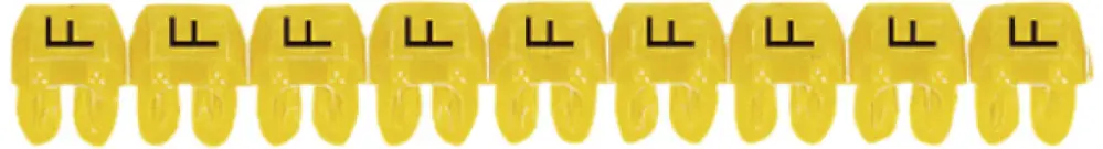 Bague-repère Legrand CAB 3, pour 0.5…1.5mm² impression: 'F', jaune 
