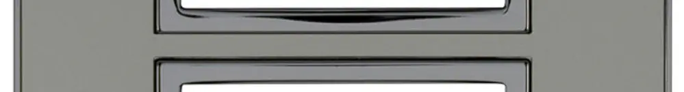 Intestazione INC Legrand Arteor 1×2 orizzontale 157×92mm Stainless Steel 