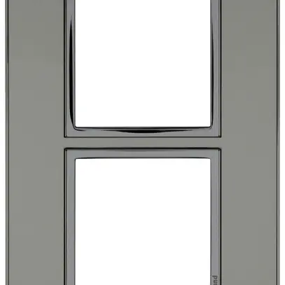 Intestazione INC Legrand Arteor 1×2 orizzontale 157×92mm Stainless Steel 