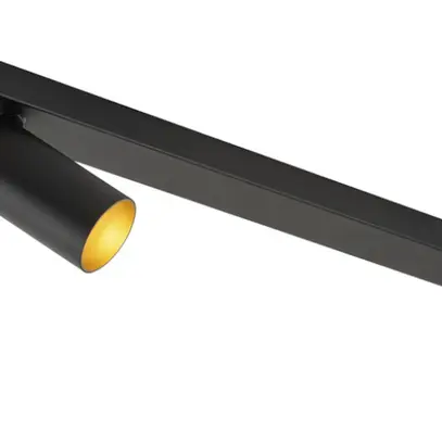 Plafoniera SLV KAMI GU10 3×0…10W 700×125mm nero/oro 