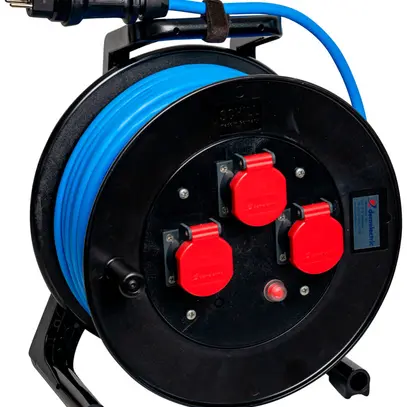 Avvolgicavo DEM GT 310 3×T15 3×1.5mm² 33m spina T15 IP55 