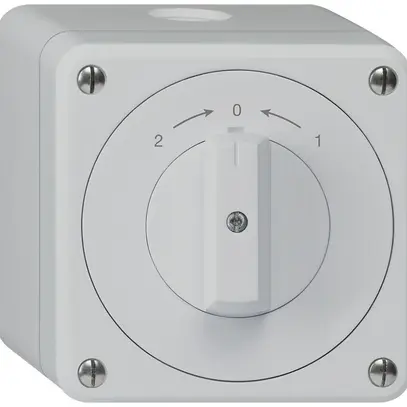 Contact pivotant AP robusto IP55 gris inverseur 