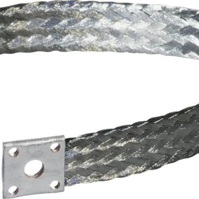 Raccord flexible Flury PA 38 CuvSn 25mm² cosses Ø8.2mm plat 22×2.5×300mm 